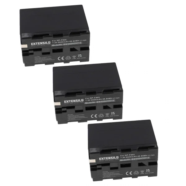 VHBW EXTENSILO 3x Batteries Compatible Avec Sony MiniDV DCR-TRV5, DCR-TRV51… Meilleur Prix 1