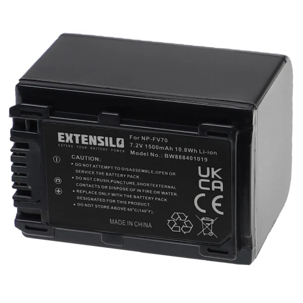 économies garanties VHBW EXTENSILO Batterie Compatible Avec Sony HDR-CX6EK, HDR-CX700E, HDR-CX7… 3