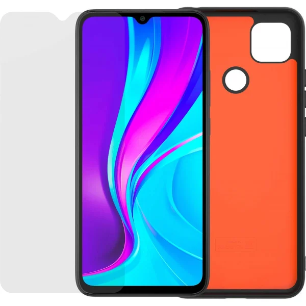 excellents soldes Pack Coque TPU Et Verre Trempé Pour Xiaomi Redmi 9C 1