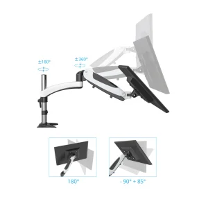 pas cher en ligne Hjh OFFICE Fixation Pour écran VM-MG1 1- Bras 15 11