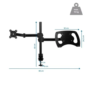 Top ventes Hjh OFFICE Fixation Pour écran VM-MH2 2-bras 13 – 32 Pouces Ordinateur Portable … 13