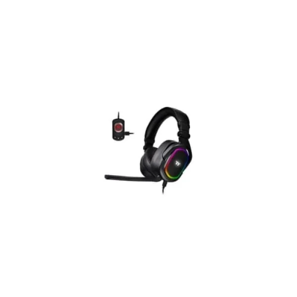 marque pas cher en ligne Thermaltake H5 GHT-THF-DIECBK-31 Casque Audio Jack 3.5mm Avec Fil USB Circum Auric… 1