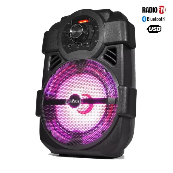 Party Light & Sound Enceinte Portable 8″”/20cm 250W Avec USB/BLUETOOTH/FM – Party Light & … Pas Cher soldes France 1