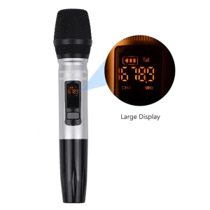 en ligne vente GENERIC Microphones Sans Fil à Double Fréquence UHF Réglés Avec 1 Micropho… 15