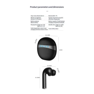 Universal M19 TWS Casque Bluetooth Sans Fil V5.0 Stéréo Basse Touch Operation … site pas cher 8