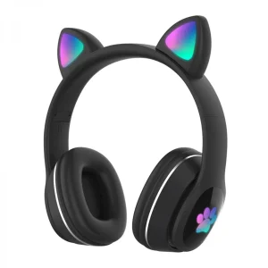 Justgreenbox Over Ear Music Casque Sans Fil Casque De Chat Brillant 7 Lumières Res… grande popularité 9