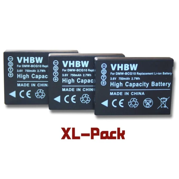 Vhbw Set 3 Batteries 750mAh Pour Appareil-photo Panasonic Lumix DMC-TZ… comparez les prix 1