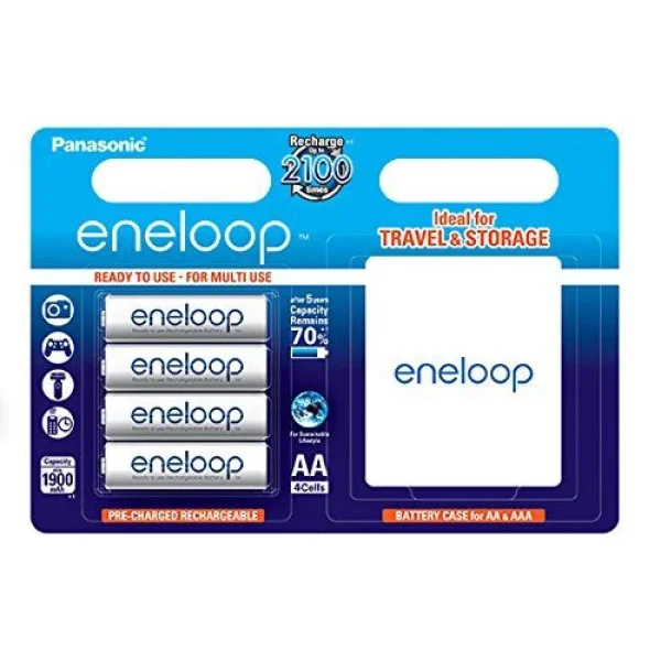 haute qualité Inconnu Panasonic Eneloop Plus BK-3MCCEC4BE AA/Mignon/LR6 4pcs Incl. Box 1