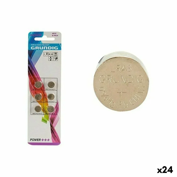 soldes en ligne Piles Bouton Alcalines Grundig AG12 LR43 (24 Unités) 1