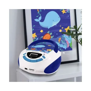 METRONIC Radio CD Enfant Style Ocean- Bleu Et Blanc bas prix 10