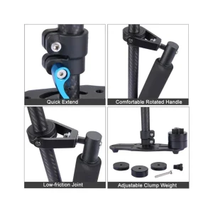 mode pas chere Wewoo Stabilisateur Bleu Pour DSLR Et DV Digital Video & Cameras, Capacité … 13