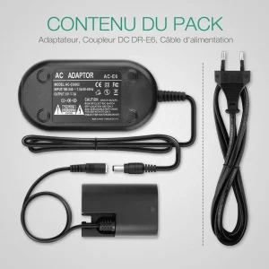 vente pas cher Subtel® Alimentation Secteur ACK-E6 Adaptateur Pour Appareil Photo/ca… 11