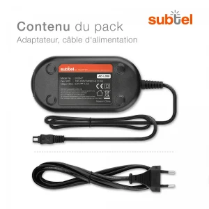 Subtel® Alimentation Secteur Pour Caméscope AC-L20,AC-L25,AC-L200 Co… prix pas cher 13