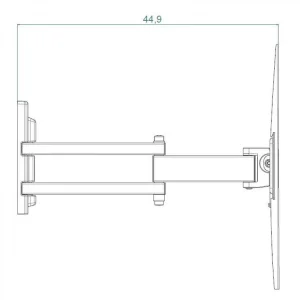 Support Mural MELICONI FDR-600 FLAT prix pas cher 13