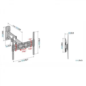 marques pas cher Support Mural MELICONI GS DR400 PLUS 13