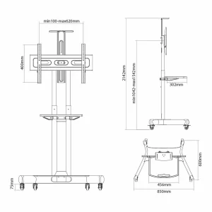 Support Réglable Neomounts NM-M1700BLACK Ordinateur Portable Retour Gratuit 6