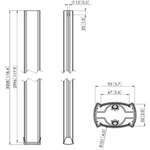 magasin Support Vogel’s PUC 2530 9