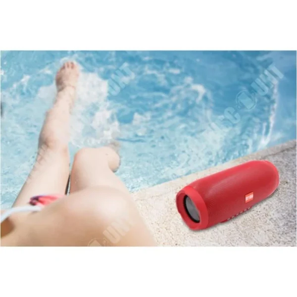 Authenticité garantie Tech Discount TD® Enceinte Bluetooth Rouge Portable Mini Wireless Speaker Lecteur D… 5