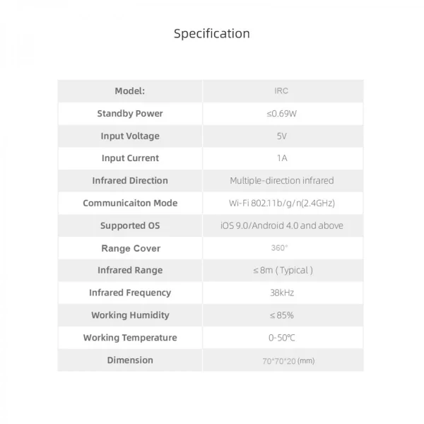 Marque Generique Télécommande Intelligente IR, Télécommande Universelle Mini WiFi I… marques de renommée 6