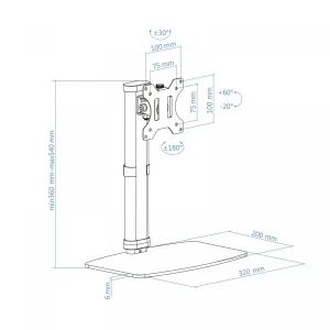 TooQ DB1127TN-W Monitor Mount / Stand vente en ligne 25