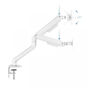 Distributeur Officiel TooQ DB4032TNR-W Monitor Mount / Stand 17