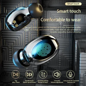 GUPBOO TWS Casque Sans Fil Charge Rapide Écran Tactile Étanche Affichage LE… pas cher en vente 9