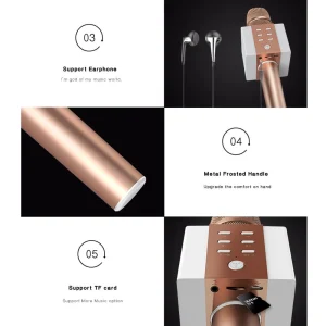 à prix réduits GENERIC TOSING 008 Sans Fil Karaoké Microphone Bluetooth Haut-Parleur 2-en-1 … 9