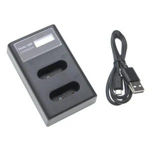 pas cher en ligne Vhbw Chargeur De Batterie Double USB/micro-USB Compatible Avec Sony DS… 10