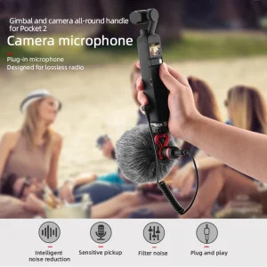 qualité supérieure Marque Generique Vidéo Microphone Avec Adaptateur, Sur-Caméra Microphone Pour DJI Poc… 9