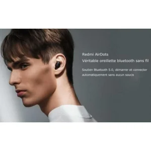 Livraison gratuite Marque Generique Xiaom Redmi AirDots Noir Écouteurs Bluetooth Oreillette Bluetooth 5.0… 10